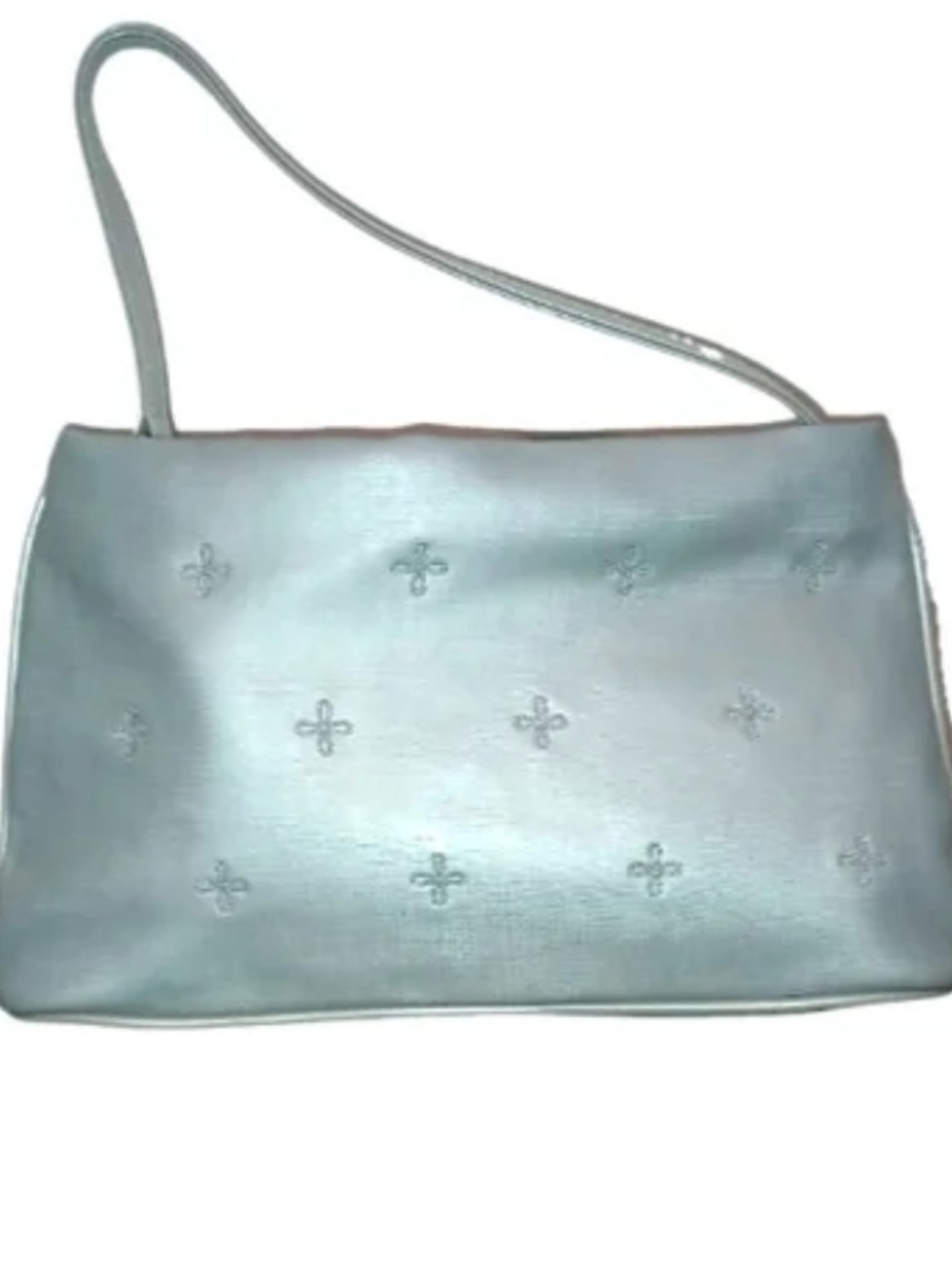 NIP Avon Silver Baguette-style Cosmetic Bag